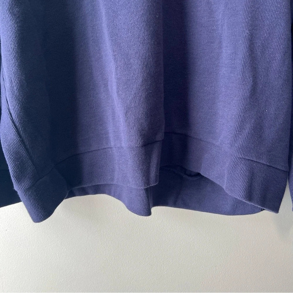 US Polo Assn 1/4 zip pullover navy blue with red embroidered logo ribbed vintage - Picture 5 of 7